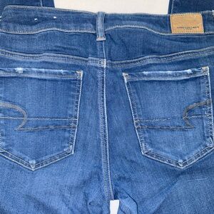 American Eagle Outfitters Men's Dark Blue Slim Straight Jeans